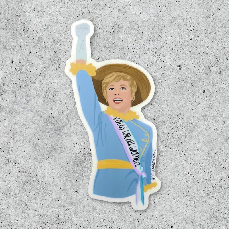 Citizen Ruth Mary Poppins Votes For All Women Suffragette Sticker