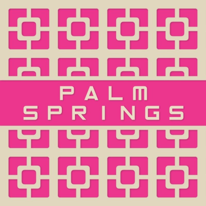 Deven & Ned Palm Springs Breezeblock Stickers 3x3"
