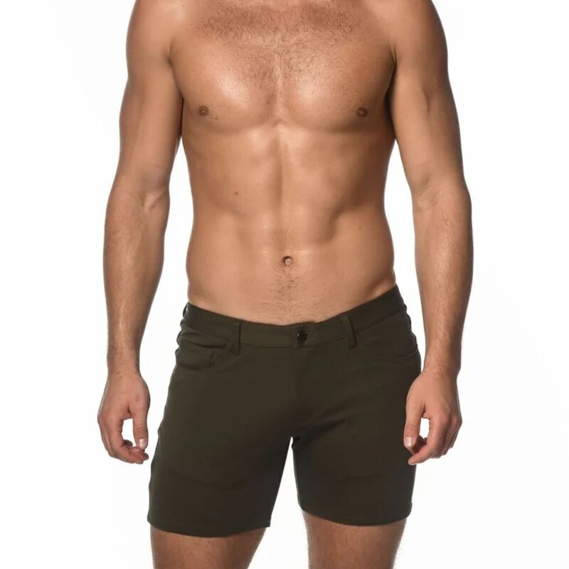 ST33LE (Steele) 5" Knit Jean Short  Olive ST-1932