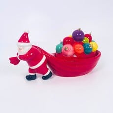 180 Degrees 8" Ceramic Santa Candy Dish