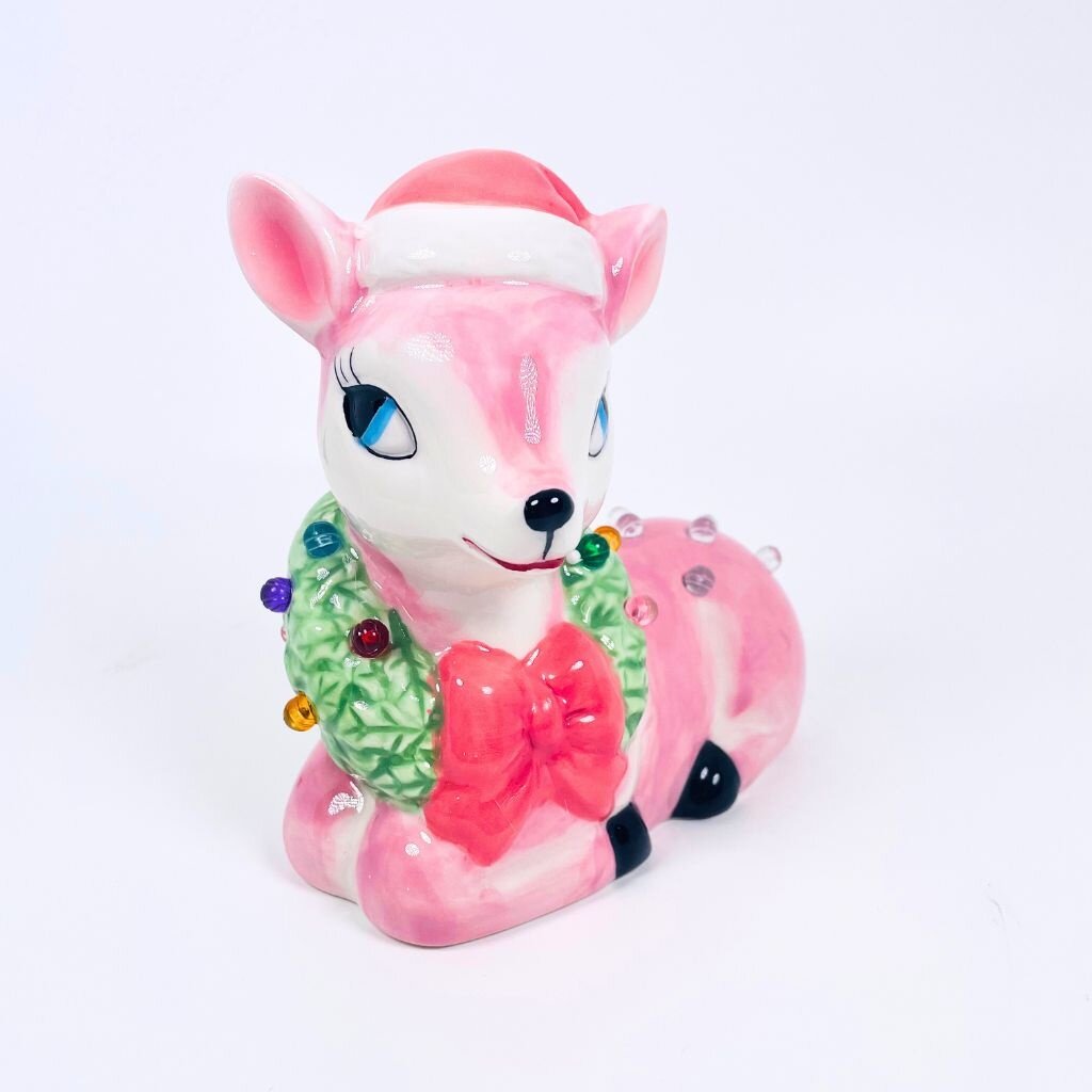 180 Degrees 5.5" Lighted Vintage Reindeer