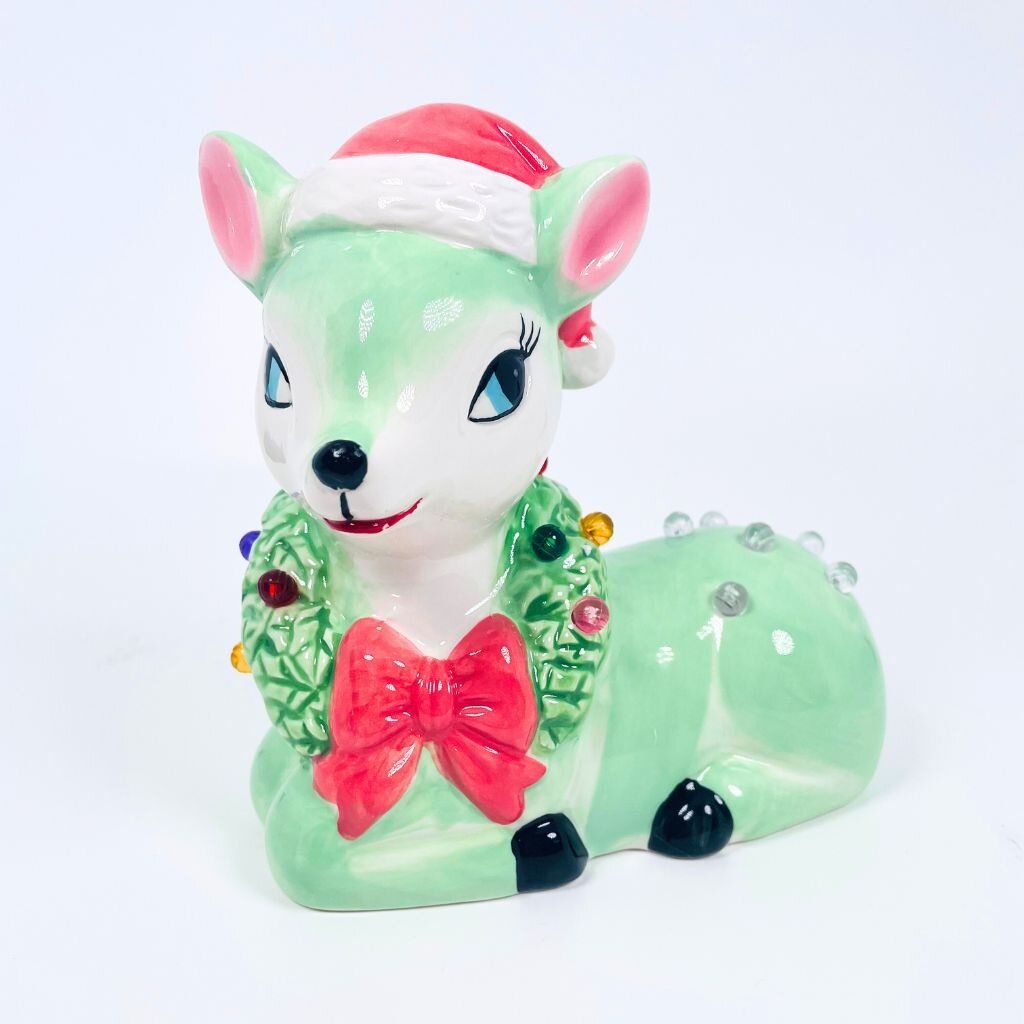 180 Degrees 5.5" Lighted Vintage Reindeer