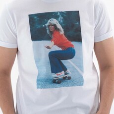 Grafitee Farrah Fawcett Skateboarding Graphic Tee