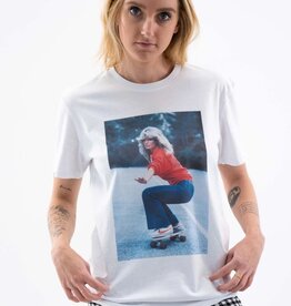 Grafitee Farrah Fawcett Skateboarding Graphic Tee