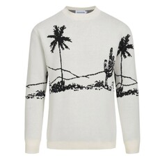OxKnit SP25 Black And White Desert Sweater