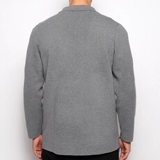 Postmarc Single Breasted Cotton Deconstructed Knitted Blazer