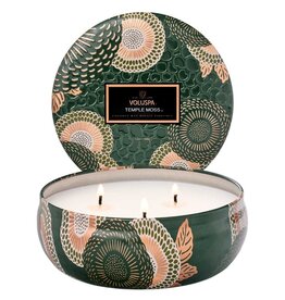 Voluspa Temple Moss 3 Wick Tin Candle