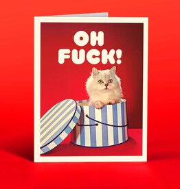 Offensive & Delightful Cat in A Box Card