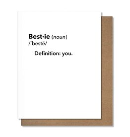 Pretty Alright Goods Bestie Definition Card