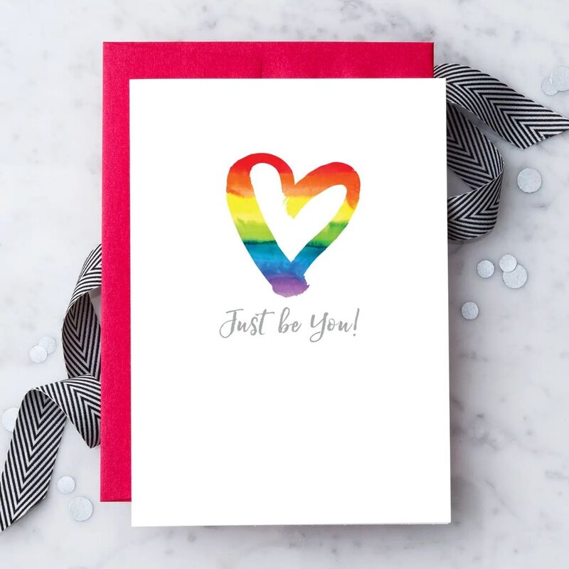 Design With Heart Just Be You Greeting Card