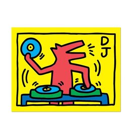 Apply Stickers DJ Dog By Keith Haring Sticker