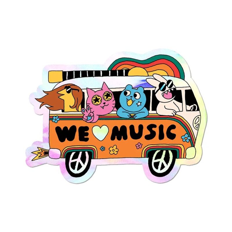 Apply Stickers We Heart Music Tour Van Sticker