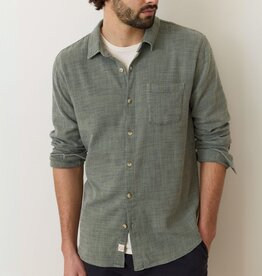 Marine Layer Long Sleeve Classic Stretch Salvage Shirt