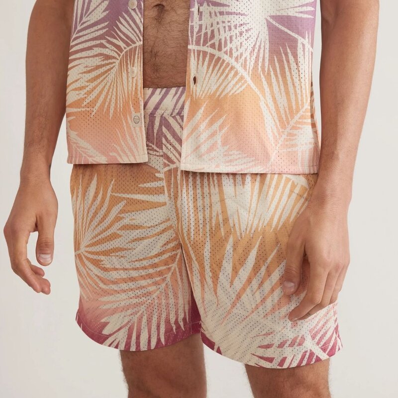 Marine Layer Printed Mesh Short 6"