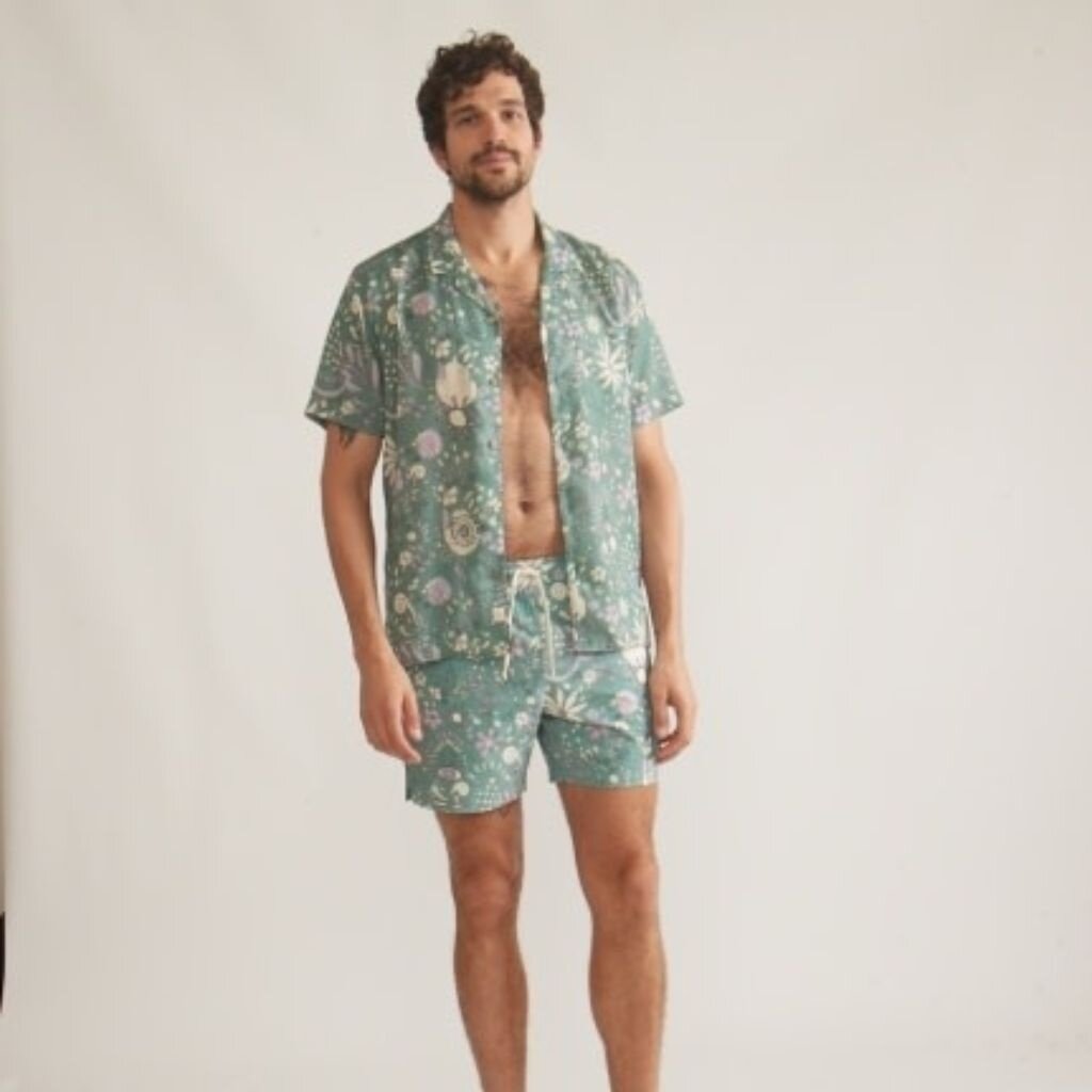 Marine Layer Mechanical Stretch Swim Trunk 6"