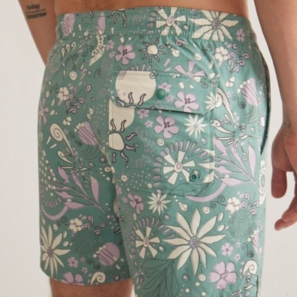 Marine Layer Mechanical Stretch Swim Trunk 6"