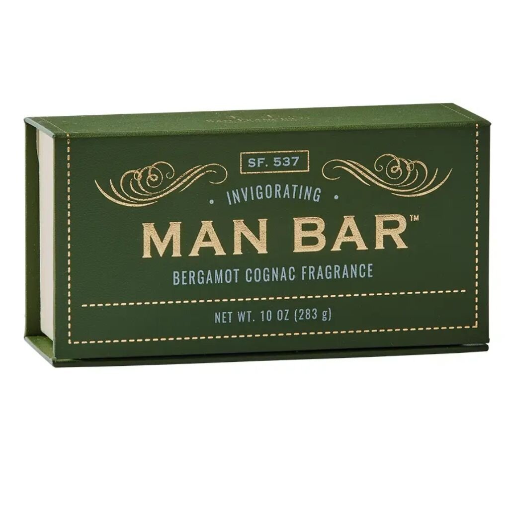 San Francisco Soap 10oz Man Bar Bergamot & Cognac