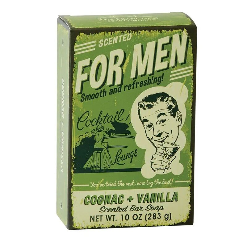 San Francisco Soap 10oz For Men Bar Cognac Vanilla