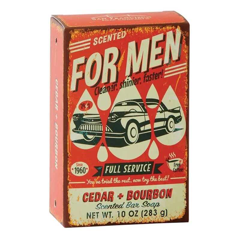 San Francisco Soap 10oz For Men Bar Cedar Bourbon