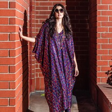 Jennafer Grace La Fete Hologram Sequin Caftan