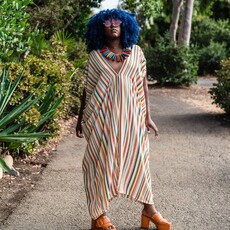 Jennafer Grace Cabana Stripe Caftan