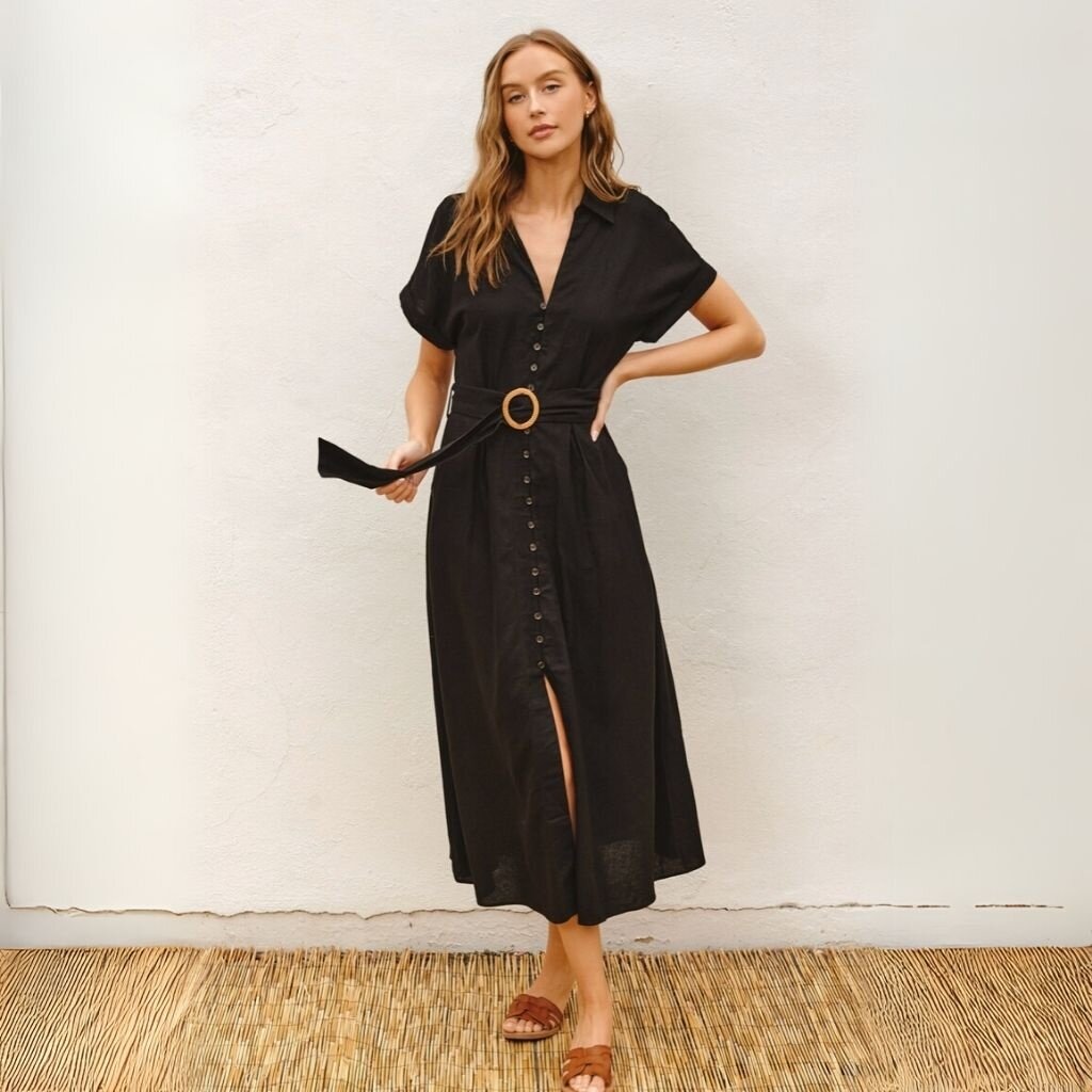 Dress Forum SP25 Heaven Sent Wicker Buckle Maxi Dress