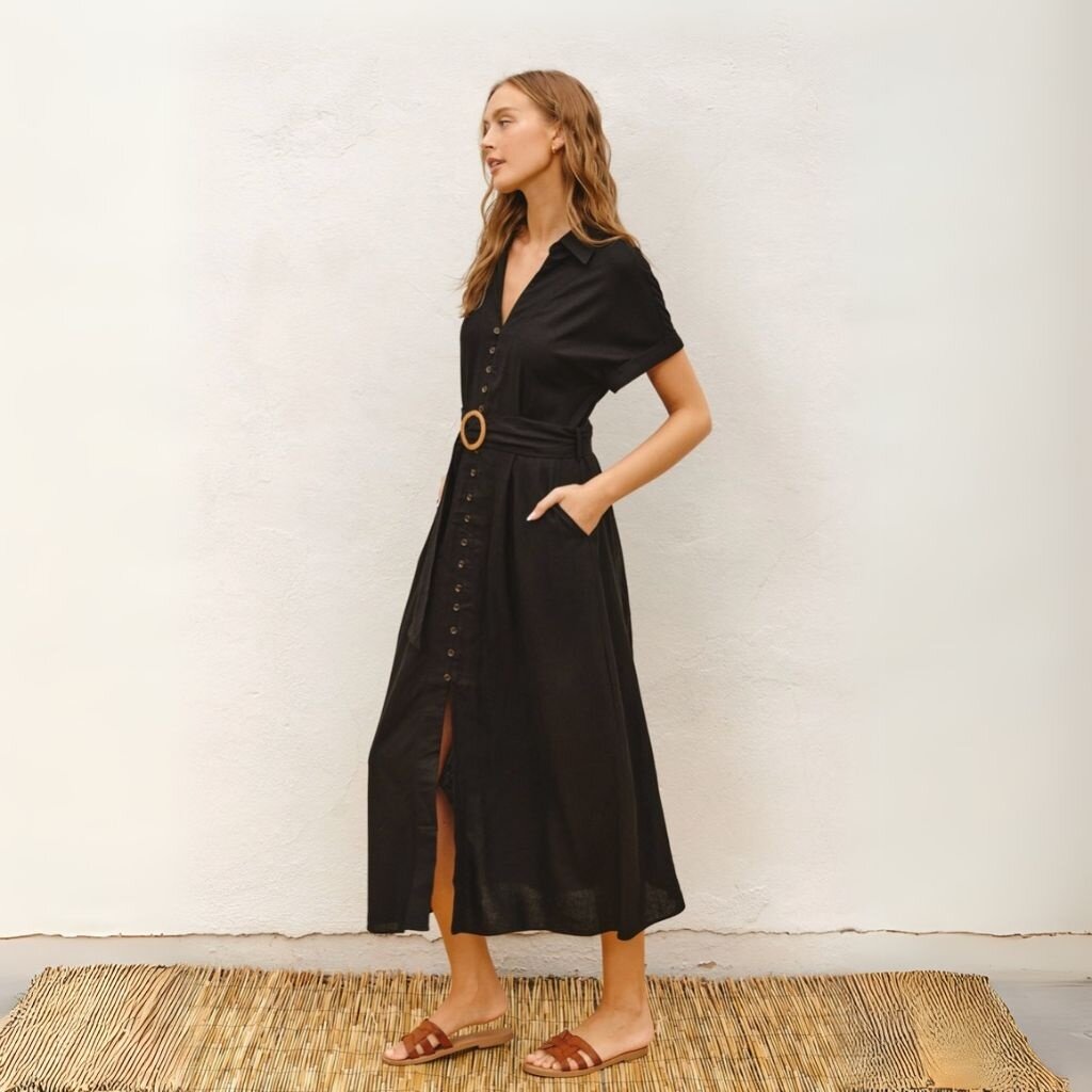 Dress Forum SP25 Heaven Sent Wicker Buckle Maxi Dress
