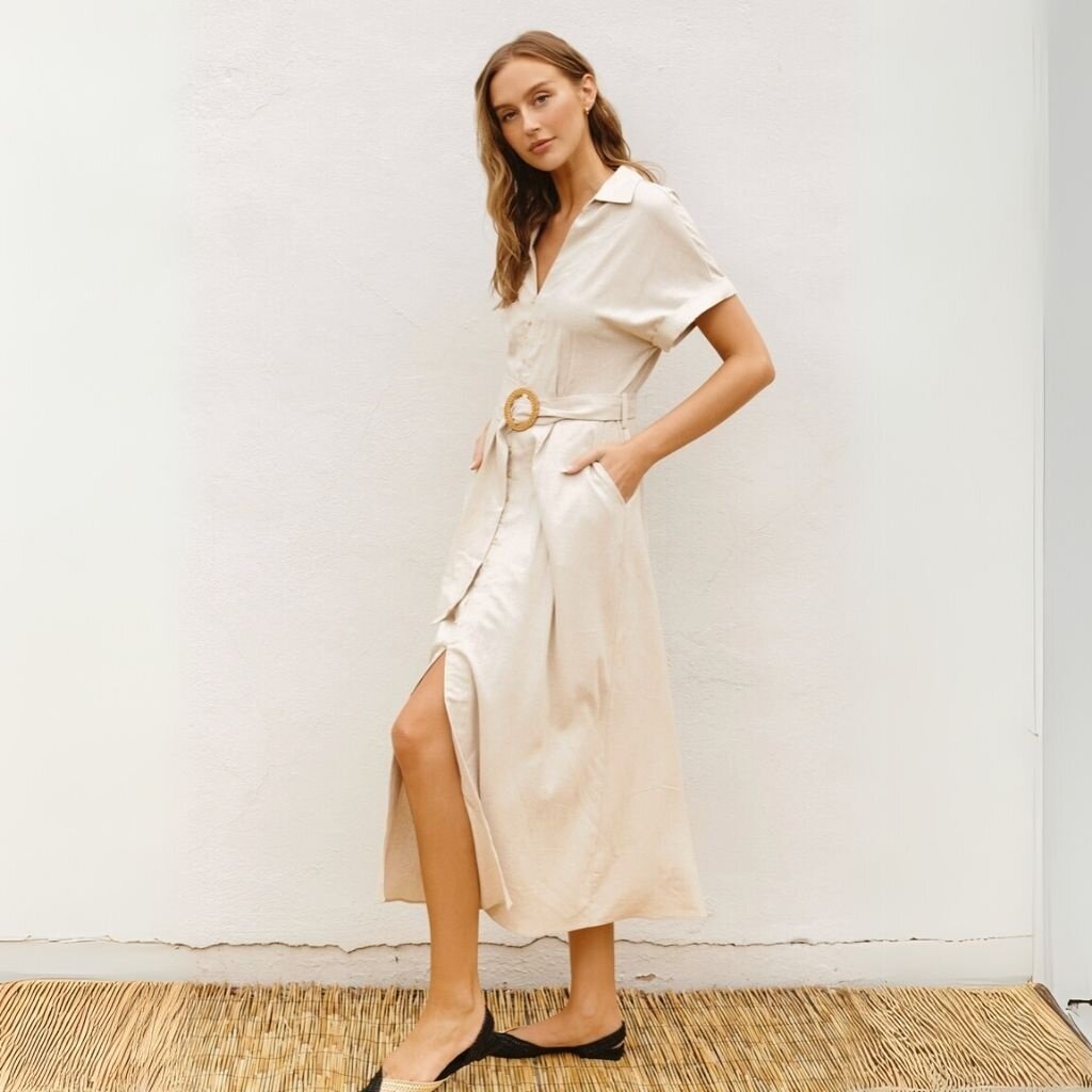 Dress Forum SP25 Heaven Sent Wicker Buckle Maxi Dress