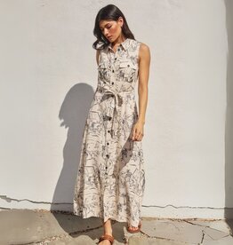 Dress Forum Sail Away with Me Sleeveless Shirt Dress