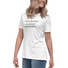 Peepa's Palm Springs Is Always A Good Idea Womens Graphic Tee
