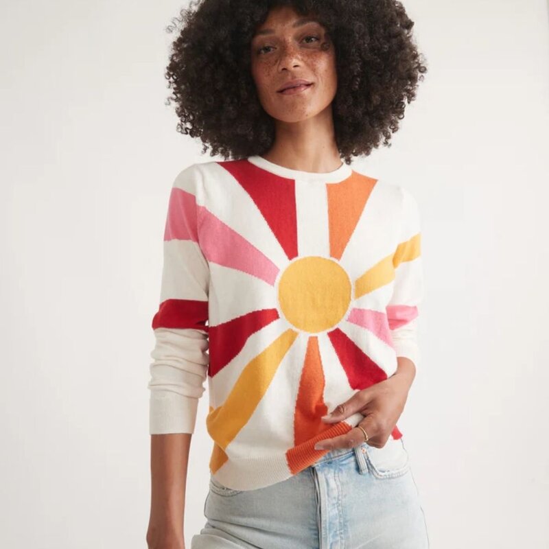 Marine Layer Exploded Sun Icon Sweater