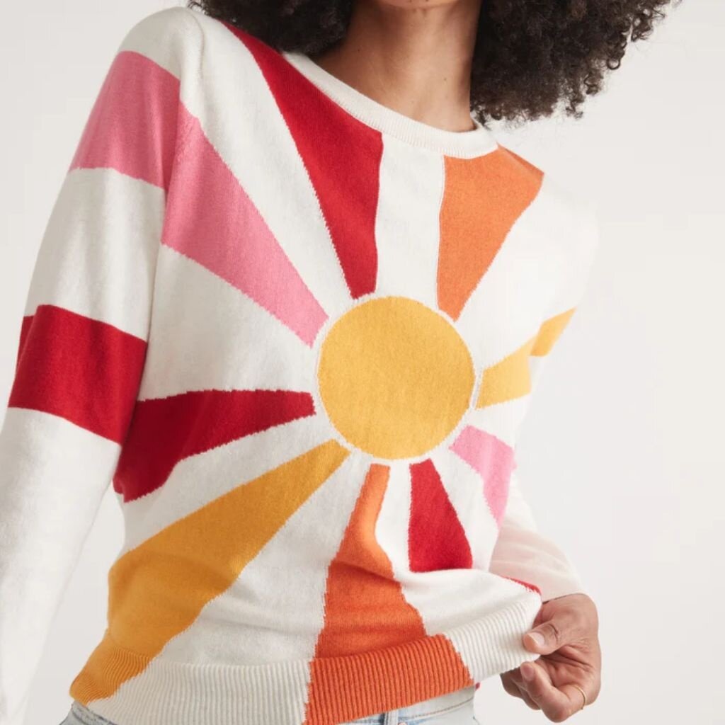 Marine Layer Exploded Sun Icon Sweater