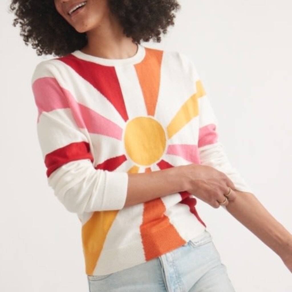Marine Layer Exploded Sun Icon Sweater