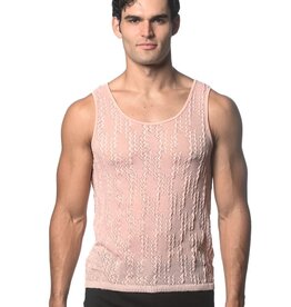 ST33LE (Steele) Pink Chevron Dash Tank Top SP25 ST 24205