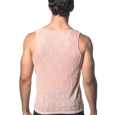 ST33LE (Steele) SP25 ST 24205Pink Chevron Dash Tank Top