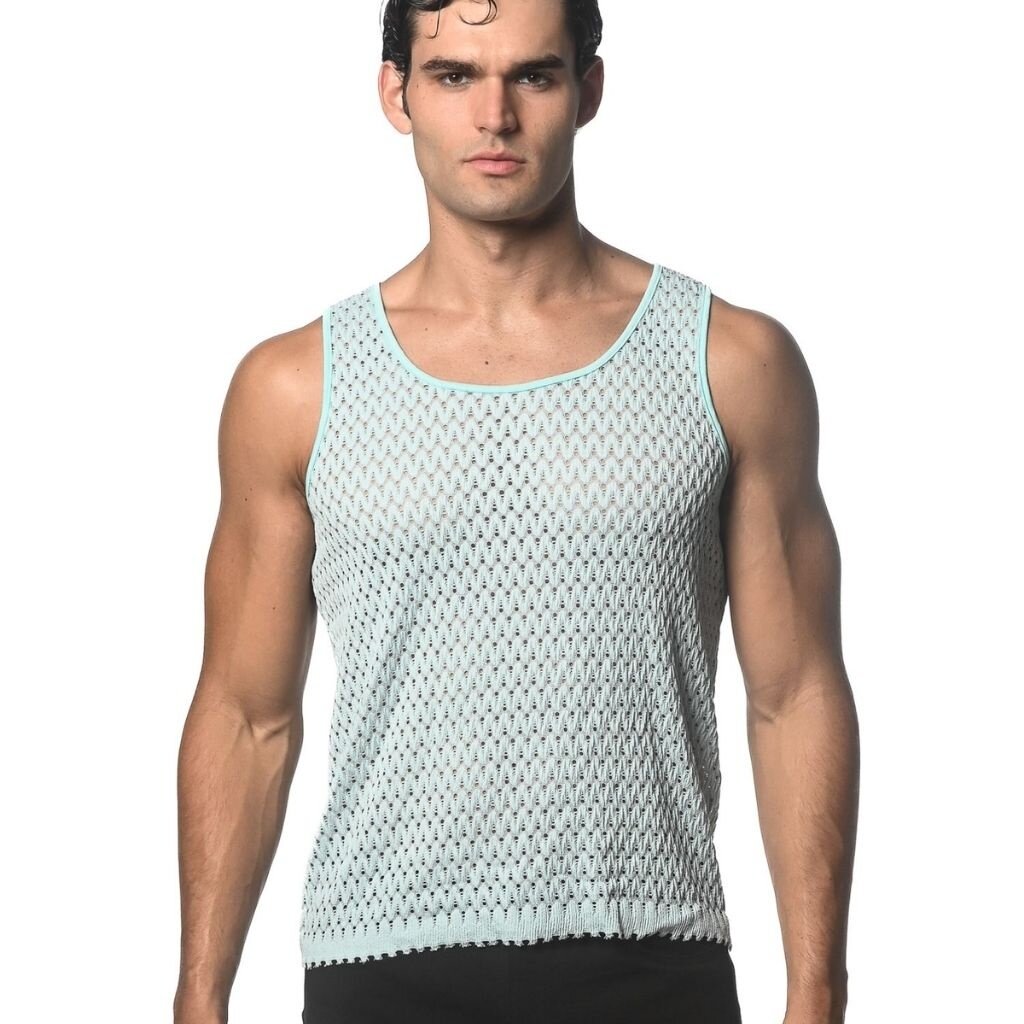 ST33LE (Steele) SP25 ST 24209 Wave Mesh  Tank Top