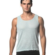 ST33LE (Steele) SP25 ST 24209 Wave Mesh  Tank Top