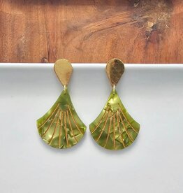 Spiffy & Splendid Daphne Earrings Olive
