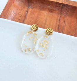 Spiffy & Splendid Lexi Earrings Gold Foil