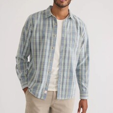 Marine Layer Lightweight Plaid Corduroy Shirt