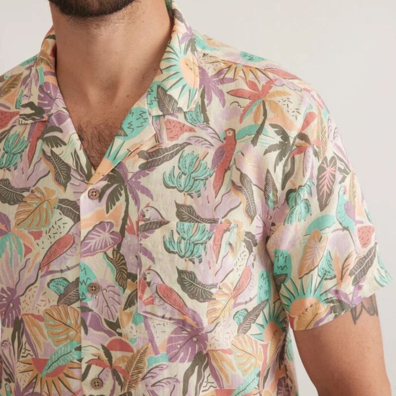 Marine Layer Tencel Linen Resort Shirt