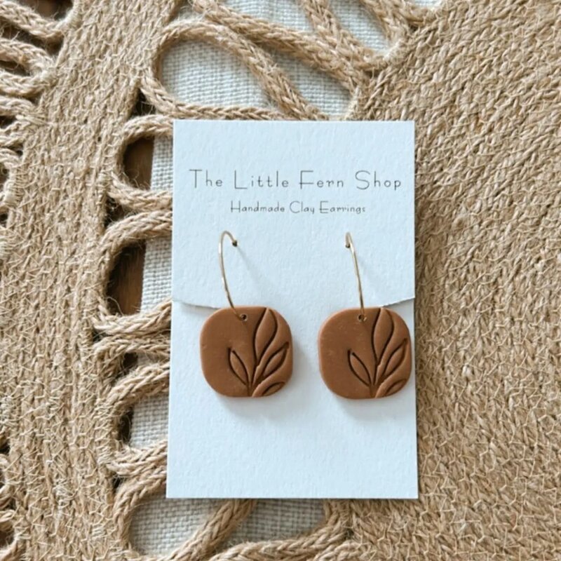 The Little Fern Shop Terra Cotta Fern Hoops