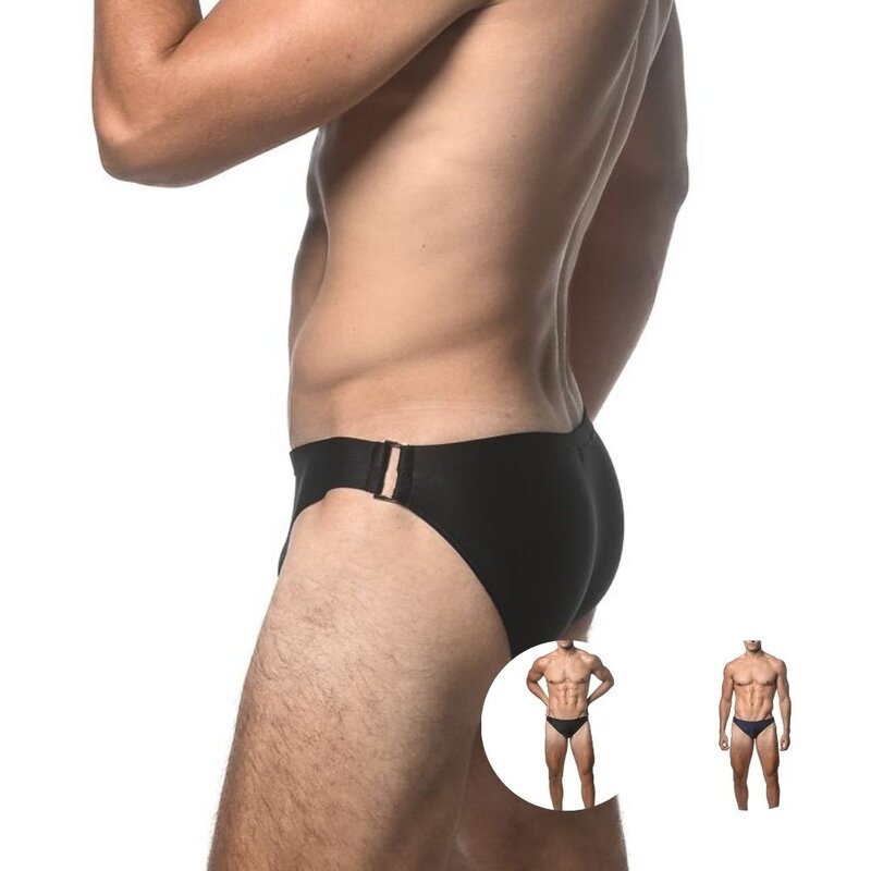 ST33LE (Steele) Solid Swim Brief with Side Buckle SP25 ST 8018