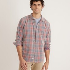 Marine Layer Lightweight Plaid Corduroy Shirt