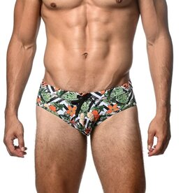 ST33LE (Steele) Spruce/Sienna Floral Swim Briefs SP25 ST 8015 05