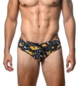 ST33LE (Steele) Midnight Gold Floral Printed Swim Brief SP25 8015 01