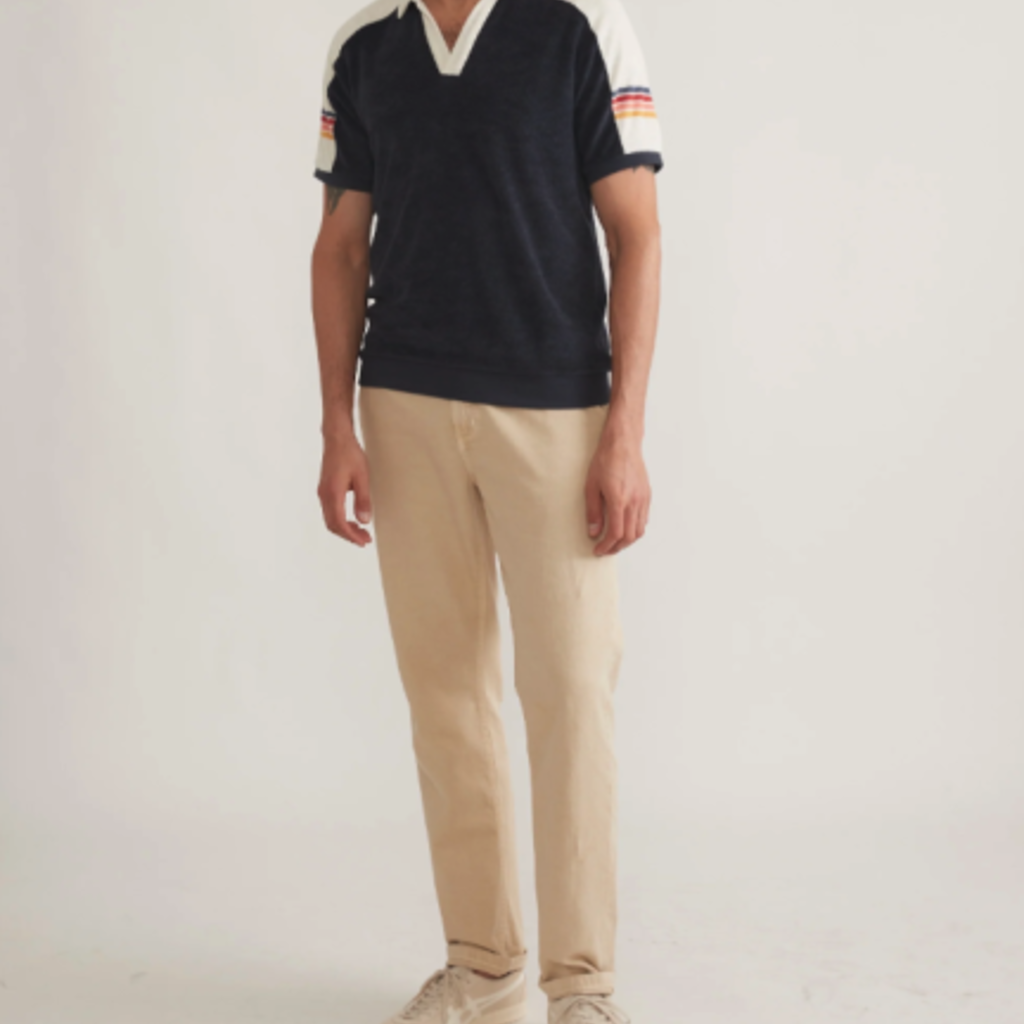 Marine Layer Terry Out Varsity Polo