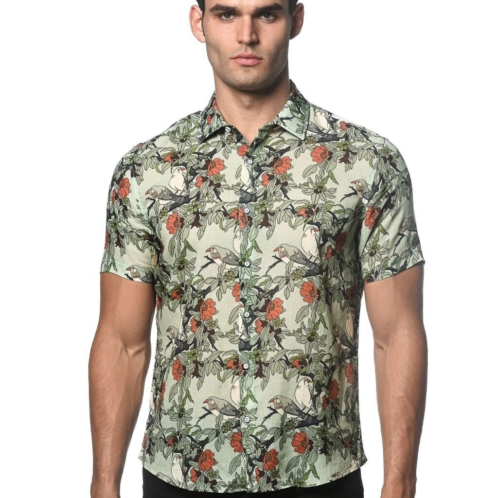 Postmarc SP25 PM 45028 Linen Tencel Short Sleeve Shirt