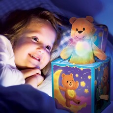 Schylling Teddy Bear Pop N Glow Jack In The Box