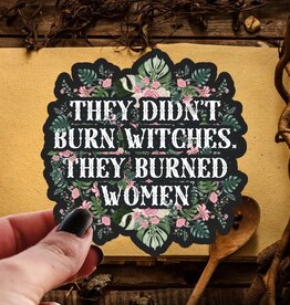 Pretty Toxic Stickers Feminist Witch Sticker They Didnt Burn Witches Decal